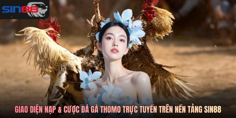 Giao diện nạp & cược đá gà Thomo trực tuyến trên nền tảng SIN88